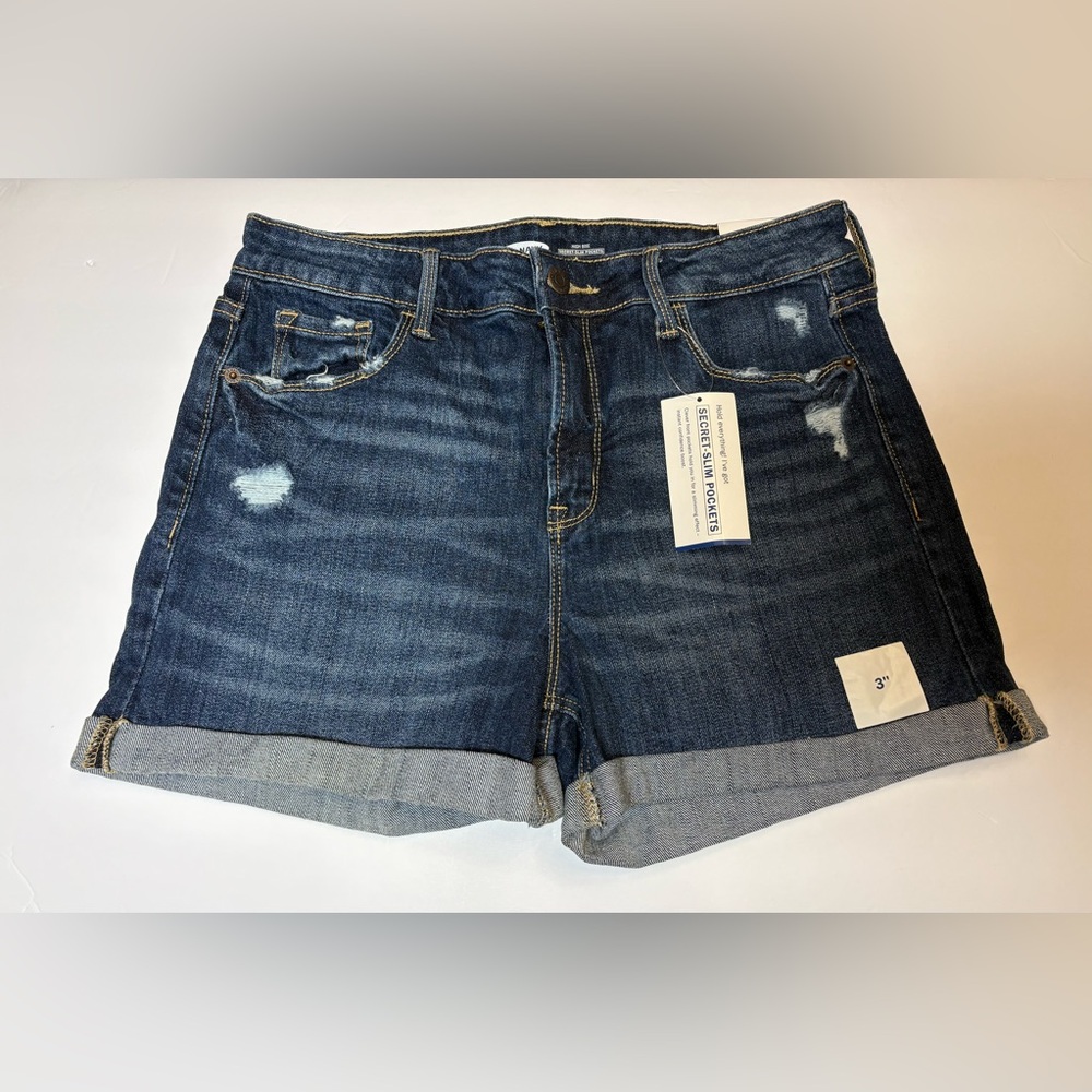 Old Navy Dark‎ Blue Secret Slim Pockets Jean Shorts